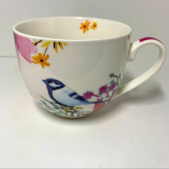 Ciroa new bone China floral bird mug - Picture 1 of 5